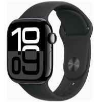 Apple Watch Series 10 GPS 42mm Jet Black Alu. Case w. Black Sport Band - S/M (MWWE3)