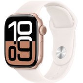 Apple Watch Series 10 GPS 42mm Rose Gold Alu. Case w. Light Blush Sport Band - S/M (MWWH3)