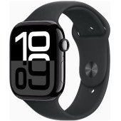 Apple Watch Series 10 GPS 46mm Jet Black Alu. Case w. Black Sport Band - XL (MWX13+MXM53)