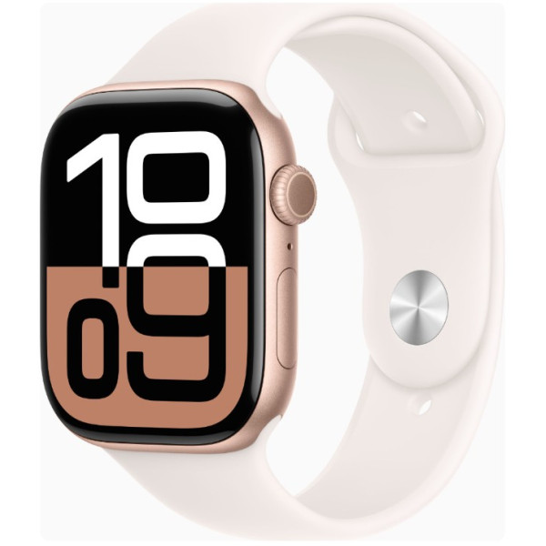 Apple Watch Series 10 GPS + Cellular 46mm Rose Gold Alu. Case w. Light Blush Sport Band - M/L (MWY73) - фото Apple Watch Series 10 GPS + Cellular 46mm Rose Gold Alu. Case w. Light Blush Sport Band - M/L (MWY73)