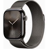 Apple Watch Series 10 GPS + Cellular 42mm Slate Titanium Case w. Slate Milanese Loop (MX053)