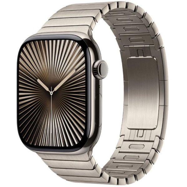 Apple Watch Series 10 GPS + Cellular 42mm Natural Titanium Case w. Natural Link Bracelet (MX0J3+MXMA3) - фото Apple Watch Series 10 GPS + Cellular 42mm Natural Titanium Case w. Natural Link Bracelet (MX0J3+MXMA3)