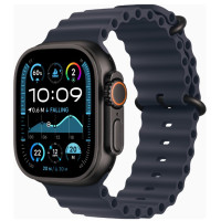 Apple Watch Ultra 2 GPS + Cellular 49mm Black Titanium Case w. Navy Ocean Band (MYTC3+MYPA3)
