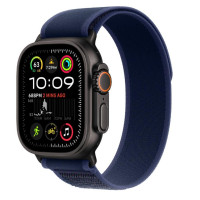 Apple Watch Ultra 2 GPS + Cellular 49mm Black Titan. Case w. Blue Trail Loop - M/L (MYTJ3+MYQ83)