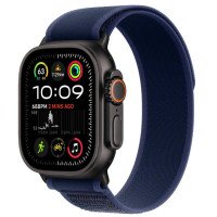 Apple Watch Ultra 2 GPS + Cellular 49mm Black Titan. Case w. Blue Trail Loop - S/M (MYTJ3+MYQ73)
