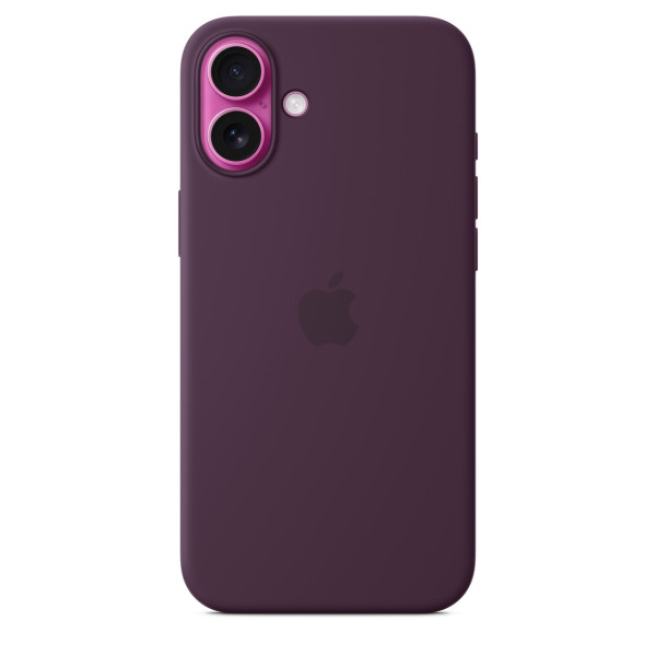 Чехол iPhone 16 Apple Silicone Case with MagSafe (Plum) - фото Чехол iPhone 16 Apple Silicone Case with MagSafe (Plum)