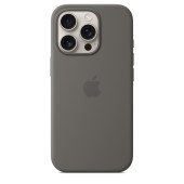 Чехол iPhone 16 Pro Apple Silicone Case with MagSafe (Stone grey)