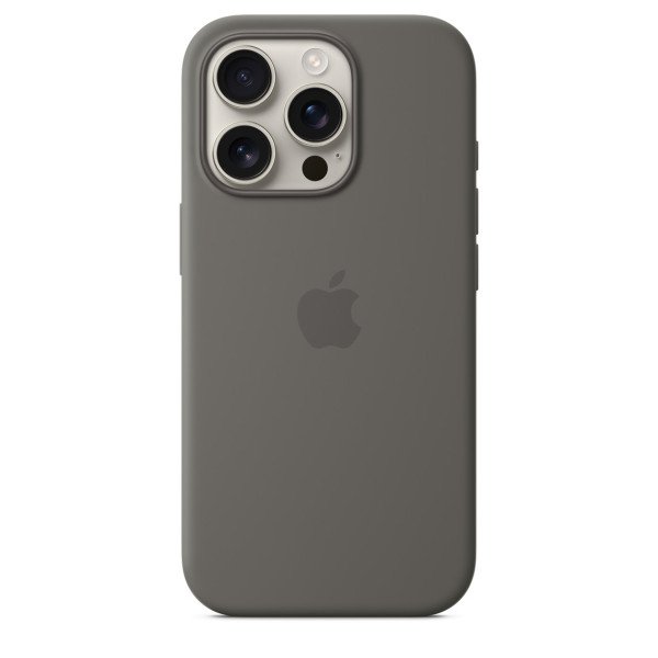 Чехол iPhone 16 Pro Max Apple Silicone Case with MagSafe (Stone grey)