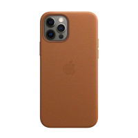Чохол iPhone 12 Pro Max Apple Leather Case (Saddle brown)