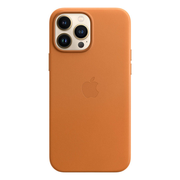 Чехол для iPhone 13 Pro Max Apple Leather Case with MagSafe (Golden Brown)
