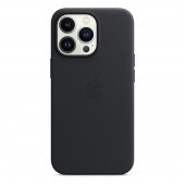 Чехол для iPhone 13 Pro Max Apple Leather Case with MagSafe (Midnight)