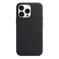 Чехол для iPhone 13 Pro Apple Leather Case with MagSafe (Midnight)