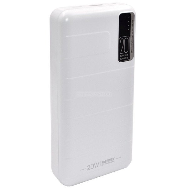 Remax RPP-316 20000mAh PD20W+QC22.5W Fast Charging (white) - фото Remax RPP-316 20000mAh PD20W+QC22.5W Fast Charging (white)