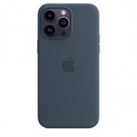 Чехол для iPhone 14 Pro Max Apple Silicone Case with MagSafe (Storm Blue)