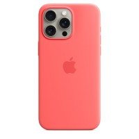 Чехол для iPhone 15 Pro Max Apple Silicone Case with MagSafe (Guava)