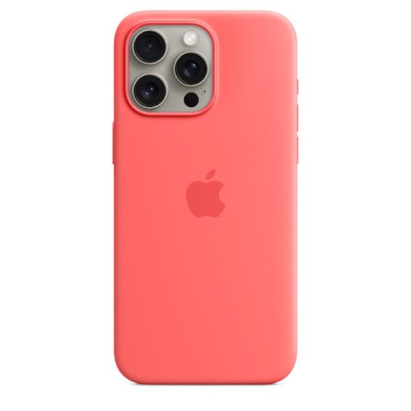 Чехол для iPhone 15 Pro Max Apple Silicone Case with MagSafe (Guava)