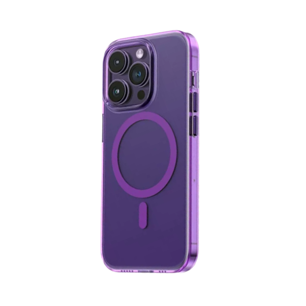 Чехол iPhone 14 Pro Max Blueo Crystal Drop PRO Resistance Phone Case with MagSafe (Deep Purple) - фото Чехол iPhone 14 Pro Max Blueo Crystal Drop PRO Resistance Phone Case with MagSafe (Deep Purple)