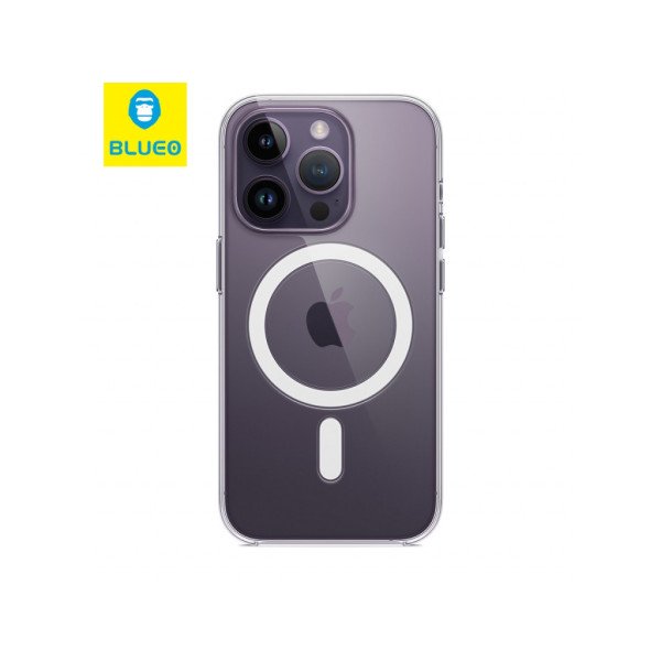 Чехол iPhone 14 Pro Max Blueo Crystal Drop PRO Resistance Phone Case with MagSafe (Transparent) - фото Чехол iPhone 14 Pro Max Blueo Crystal Drop PRO Resistance Phone Case with MagSafe (Transparent)