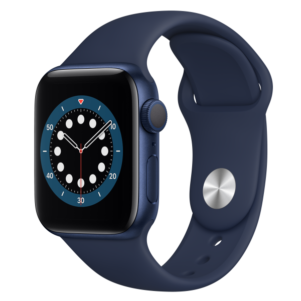 Apple Watch Series 6 GPS 44mm Blue Aluminum Case w. Deep Navy Sport B. (M00J3UL/A) UACRF - фото Apple Watch Series 6 GPS 44mm Blue Aluminum Case w. Deep Navy Sport B. (M00J3UL/A) UACRF