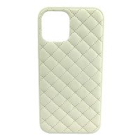Чехол iPhone 12 Pro Max Quiled Leather Case (white)