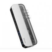 HUB Baseus Transparent Series Dual Type-C Multifunctional HUB USB3.0/HDMI/ Type-C (CAHUB-TS0G)