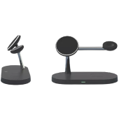 Беспроводное зарядное устройство Amaztec 3-in-1 Magnetic Wireless Charger (black)