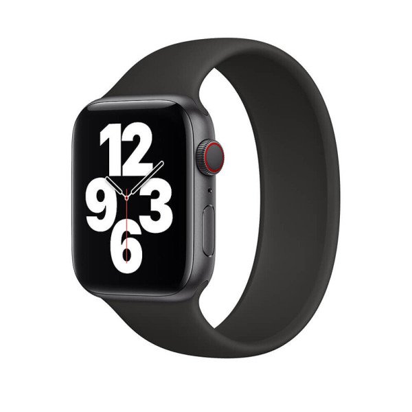 Ремінець-браслет для Apple Watch 38mm/40mm Braided Solo Loop (Black) S - фото Ремінець-браслет для Apple Watch 38mm/40mm Braided Solo Loop (Black) S