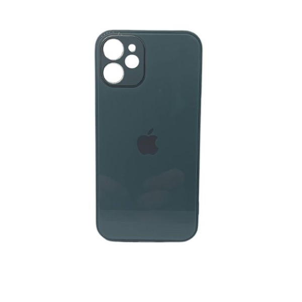 Чехол iPhone 12 mini Glass Pastel (pine green) - фото Чехол iPhone 12 mini Glass Pastel (pine green)