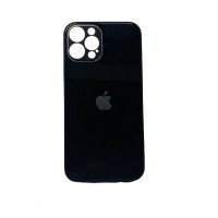 Чохол iPhone 12 Pro Max Glass Pastel (black)