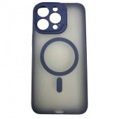 Чехол iPhone 15 Pro Max ROCK Guard Matte Series Full Stand Camera Case (Dark Blue)