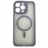 Чехол iPhone 15 Pro ROCK Guard Matte Series Full Stand Camera Case (Grey)