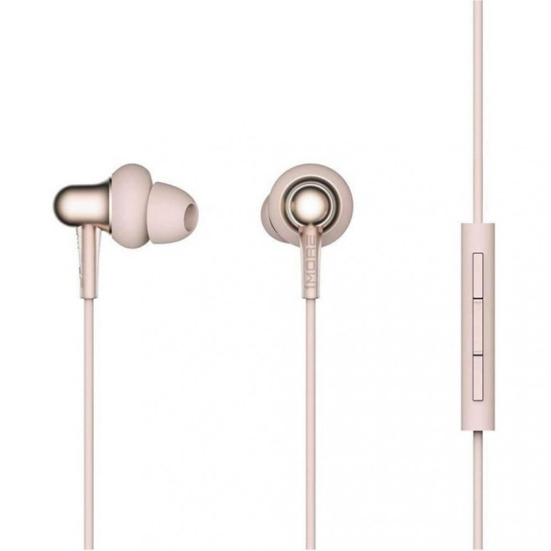 Наушники с микрофоном 1More Stylish Dual-dynamic Driver Mic Gold (E1025-GOLD) фото 2