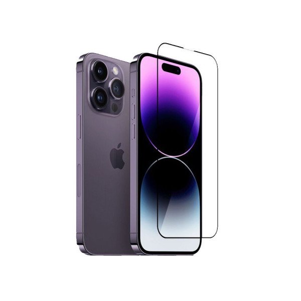 Защитные стекла iPhone 14 Pro ZK 2.5D Full Silk Screen 0.26mm + Anti Static 0.26mm