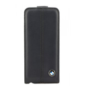 Чехол Флип для iPhone 5/5S BMW (темно синий) (кожа)