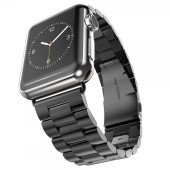Ремінець-браслет для Apple watch 42mm/44mm Metal Steel Old 3-Bead (Black)