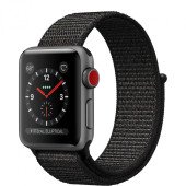 Apple Watch Series 3 GPS + Cellular 38mm Space Gray Aluminum w. Black Sport B. (MTGH2)