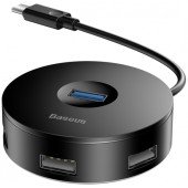 Перехідник Baseus round box HUB adapter Type-C to USB