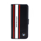 Чехол Книжка для iPhone 5/5S BMW Motorsport (темно синий) (кожа)