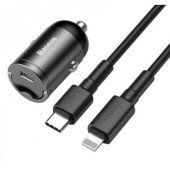 Автомобільний зарядний пристрій Baseus Tiny Star Mini PPS Quick Charger Suit (Type-c to iP 18W Cable)