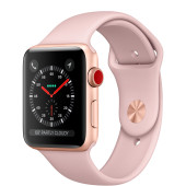 Apple Watch Series 3 GPS + Cellular 42mm Gold Aluminum w. Pink Sand Sport B. (MQK32)