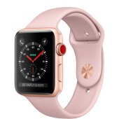 Apple Watch Series 3 GPS + Cellular 42mm Gold Aluminum w. Pink Sand Sport B. (MQK32)
