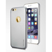 Чехол Накладка для iPhone 6 G-Case+ FASHION (Серебристый) (Алюминий)