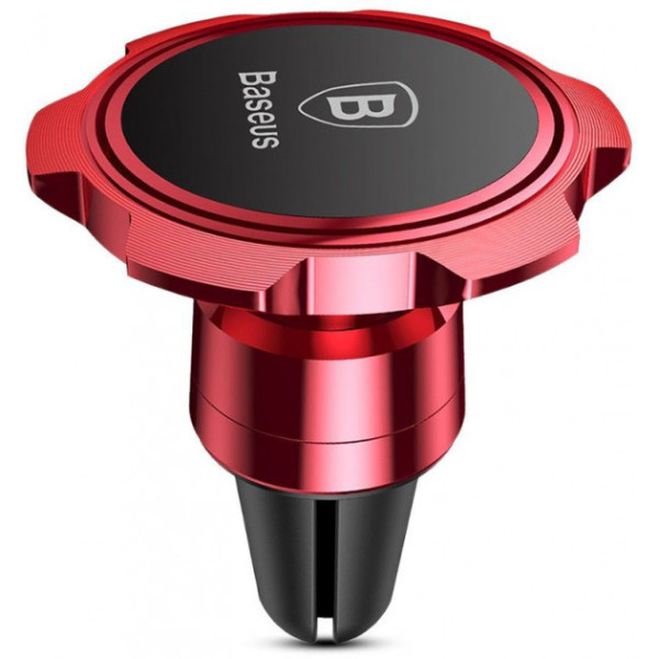 Автомобильный держатель Baseus Gyro Magnet Air Vent (Red) - фото Автомобильный держатель Baseus Gyro Magnet Air Vent (Red)