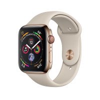 Apple Watch Series 4 GPS + LTE 40mm Gold Steel w. Stone Sport B. (MTVN2)