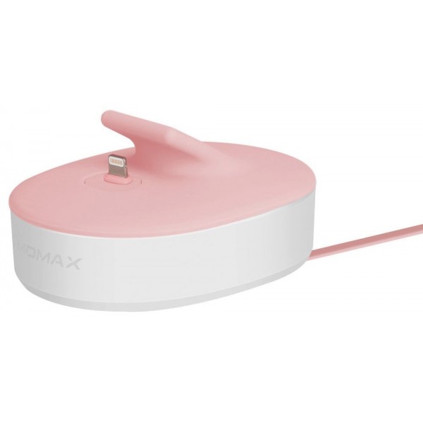 Dock станция Momax U.Dock Lightning Pink (UD1LP) - фото Dock станция Momax U.Dock Lightning Pink (UD1LP)
