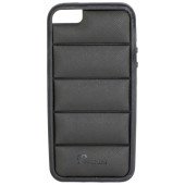 Чехол Накладка для iPhone  5/5S PULOKA (Черный) (Силикон)