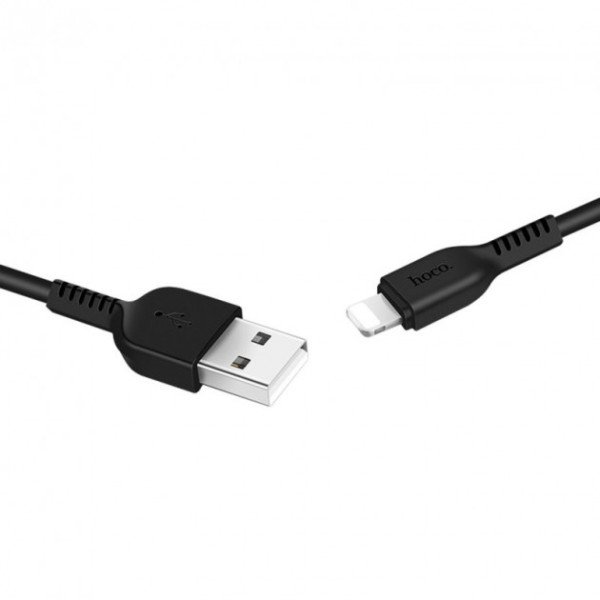 Кабель Lightning Hoco X20 (1m) (Black) - фото Кабель Lightning Hoco X20 (1m) (Black)