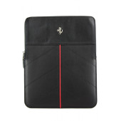 Чехол Карман для IPad 2/3/4 FERRARI Zipper (черный) (кожа)