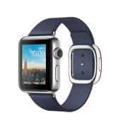 Apple Watch Series 2 38mm Stainless Steel Case with Midnight Blue Modern Buckle Band (MNP82)