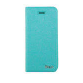 Чехол Книжка для iPhone 5/5S Biaze (Голубой) (Кожа)